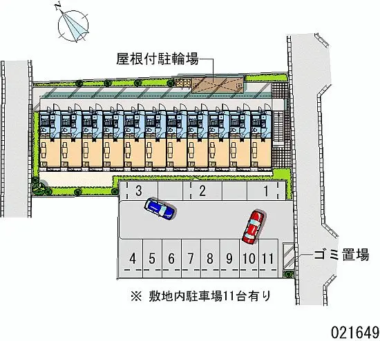 ★手数料０円★川越市的場１丁目　月極駐車場（LP）